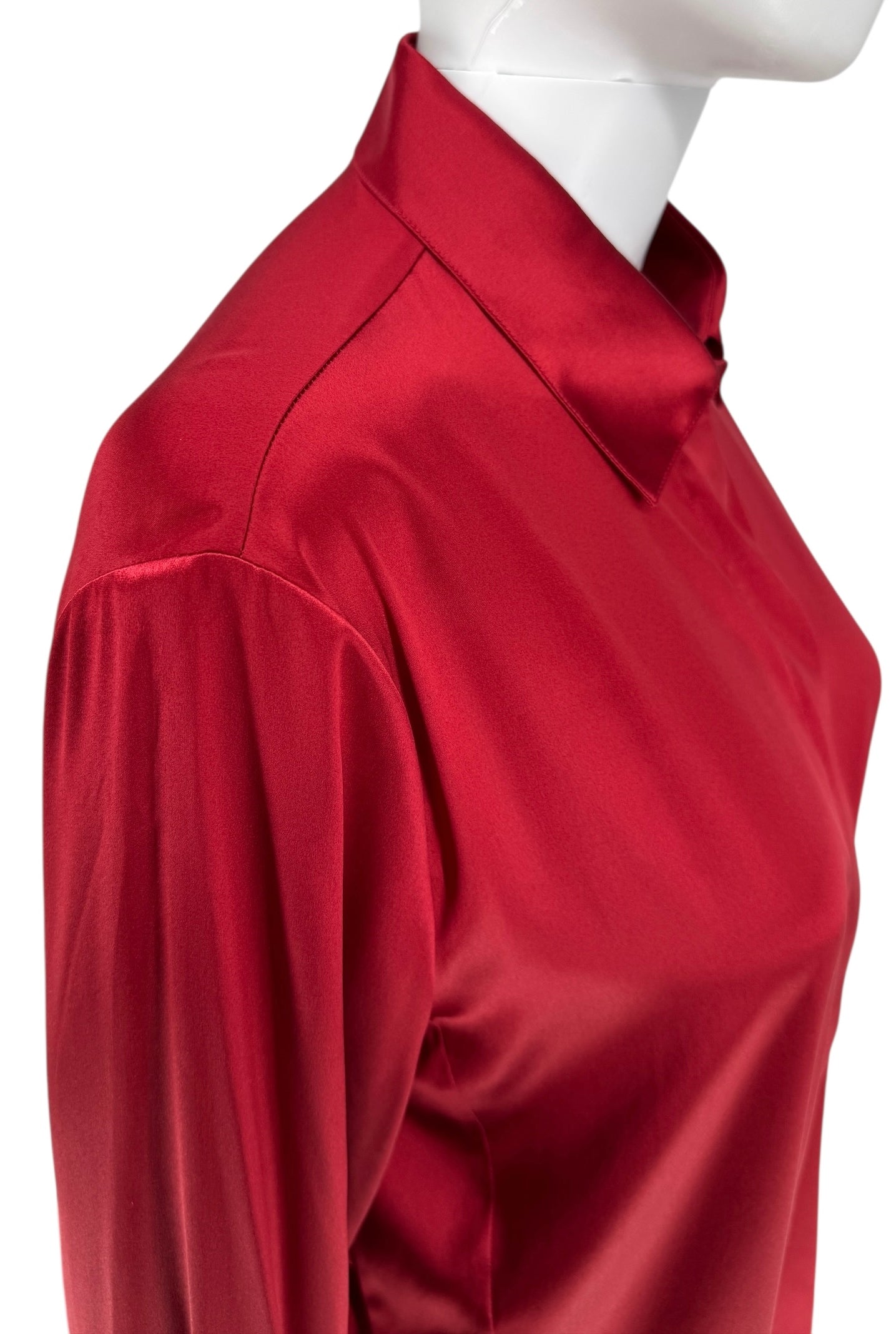 Loro Piana Silk Blouse in Red - Brand New with Tags – Size 12 (US)