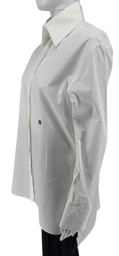 Fendi Cotton Logo Dress Shirt in White – Size 44 (US 12)