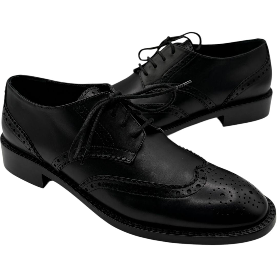 Saint Laurent Classic Wingtip Brogue Lace-Up Oxfords – Size 40 (Men's)