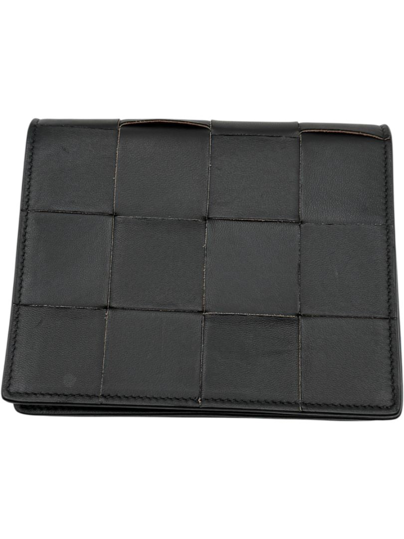 Bottega Veneta Black Lambskin Intrecciato Mini Bag