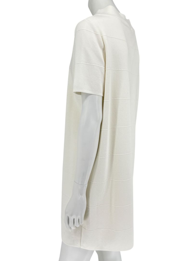 Max Mara Ivory Textured Knit Shift Dress – Size L