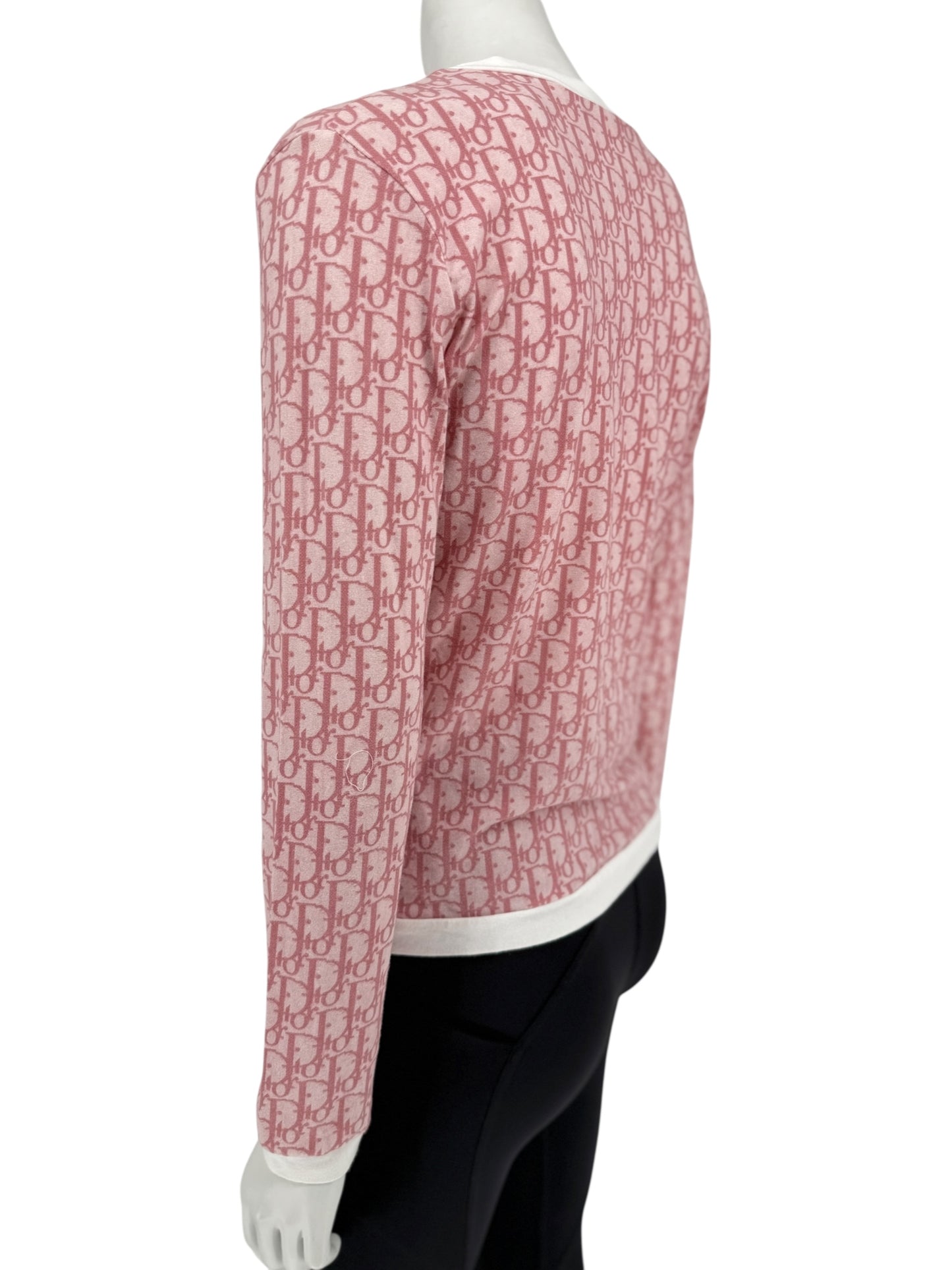 Christian Dior by John Galliano Diorissimo V-Neck Long Sleeve Shirt – Size FR 44