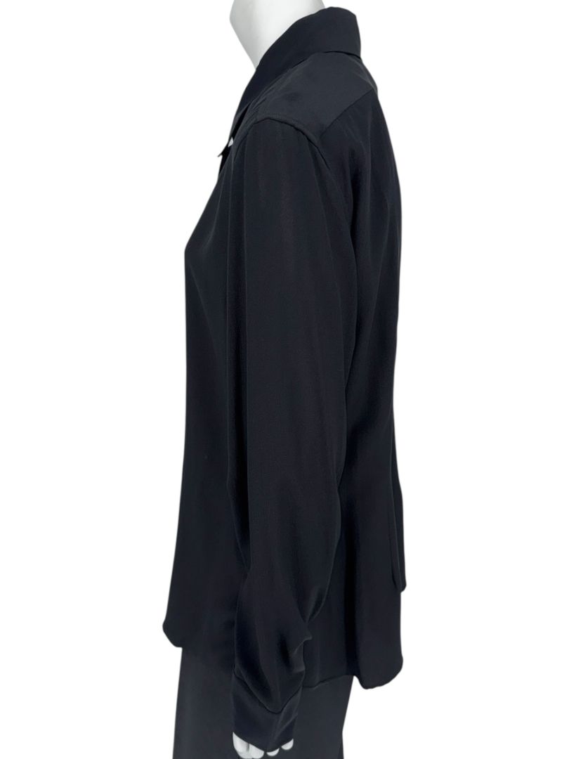 Stella McCartney Black 100% Silk Shirt – Size IT 48