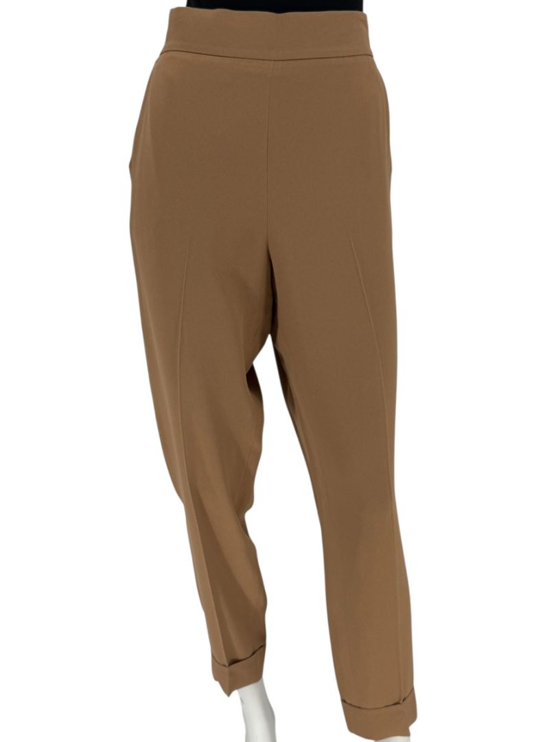 Akris Camel Cropped Trousers – Size US 10 / IT 46