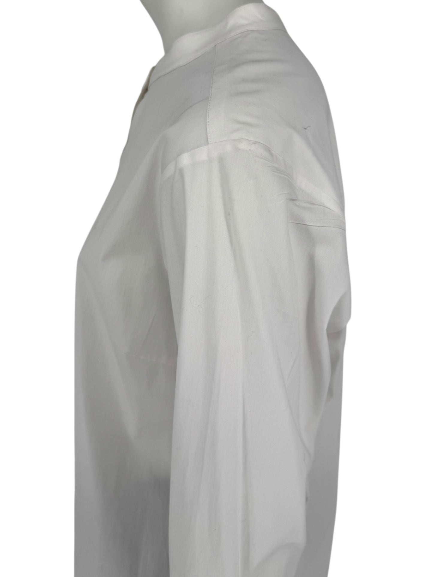 Jennifer Trosyian White Long Shirt Dress – Size 10