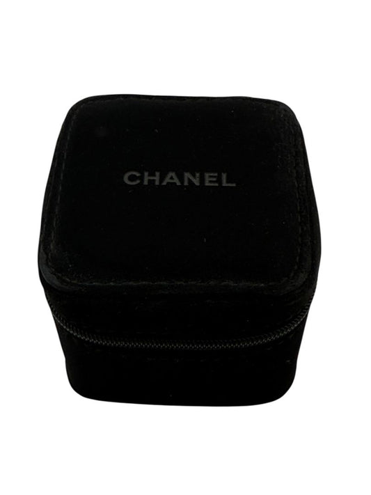 Chanel Black Travel Jewelry & Watch Case – Suede Zip Cube