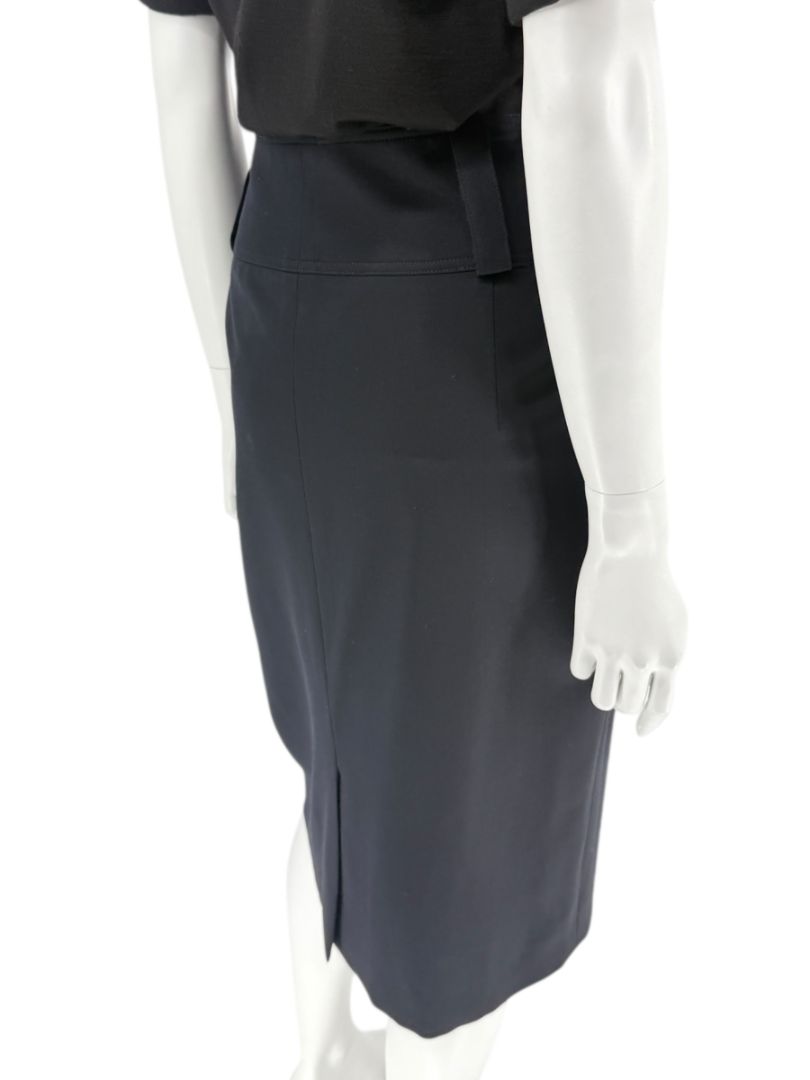 Burberry London Slim Fit Wool Blend Pencil Skirt - USA 12