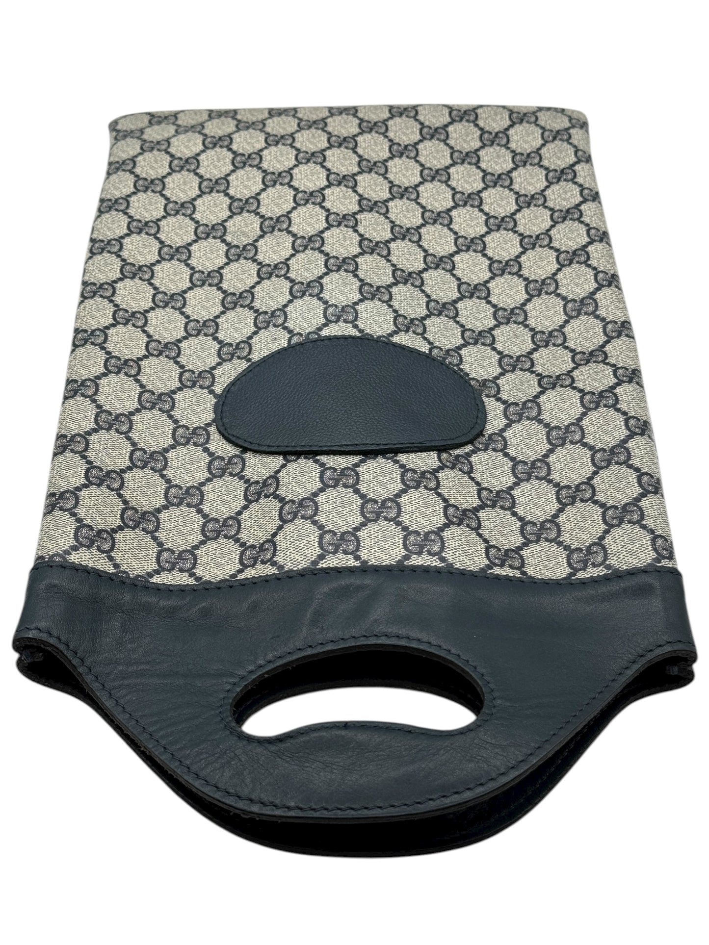 Gucci Vintage GG Canvas &  Leather Champagne Bottle Carrier – Made in Italy