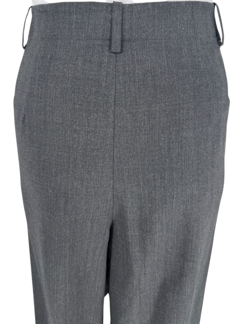 Lafayette 148 New York Charcoal Gray Wool-Blend Straight-Leg Trousers – Size 10
