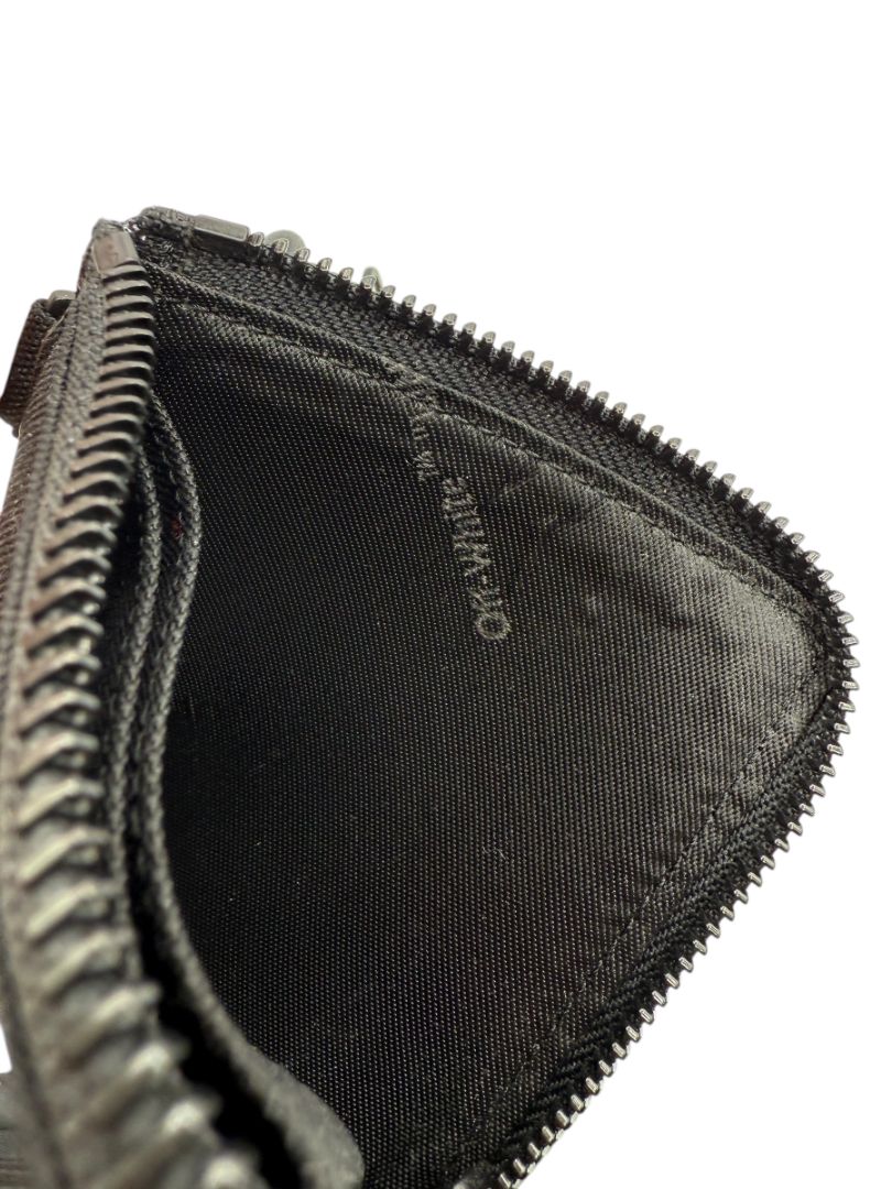 Off-White Virgil Abloh Black Paperclip Chain Zip Top Wallet – One Size – New With Tags