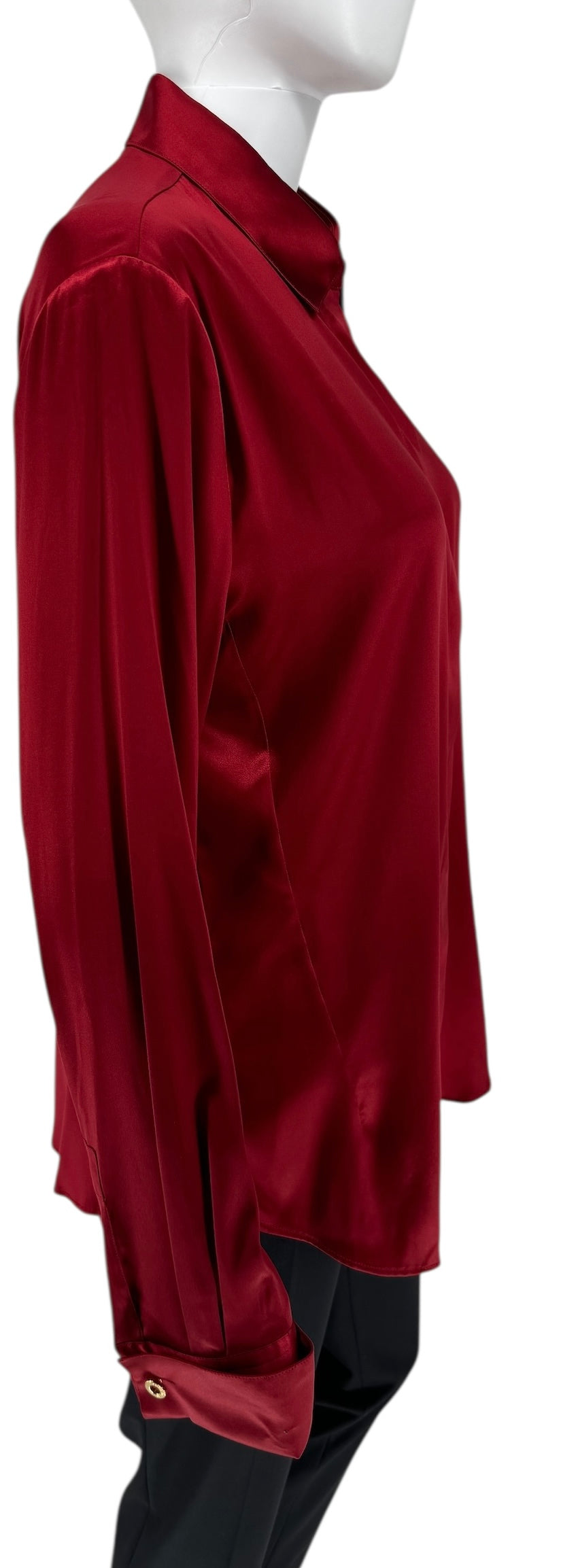 Loro Piana Silk Blouse in Red - Brand New with Tags – Size 12 (US)