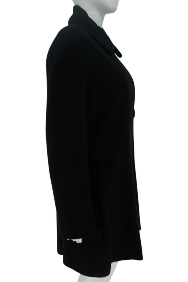 The Row Asymmetrical Button Black Coat - Size L