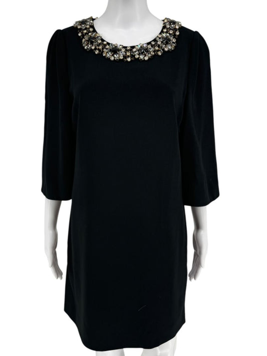 Dolce & Gabbana Embellished Collar Shift Dress - Size 10