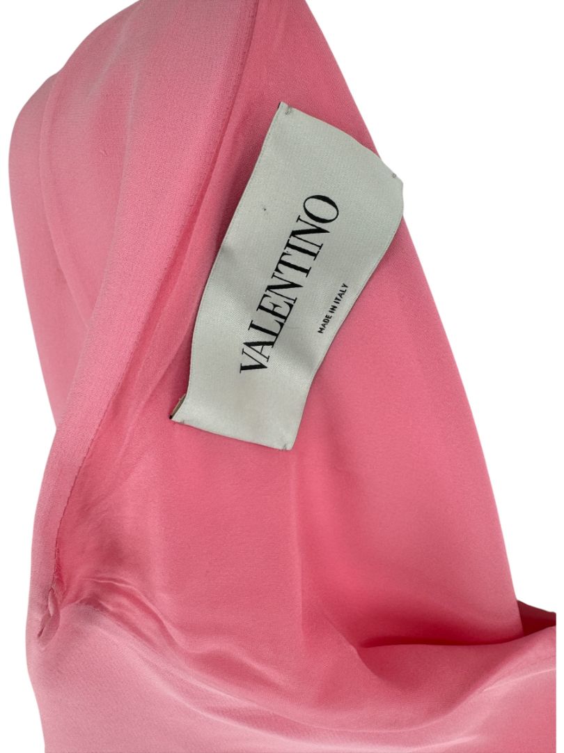Valentino Ruffle Side Sleeveless Mini with laying collar and side button - Size 12