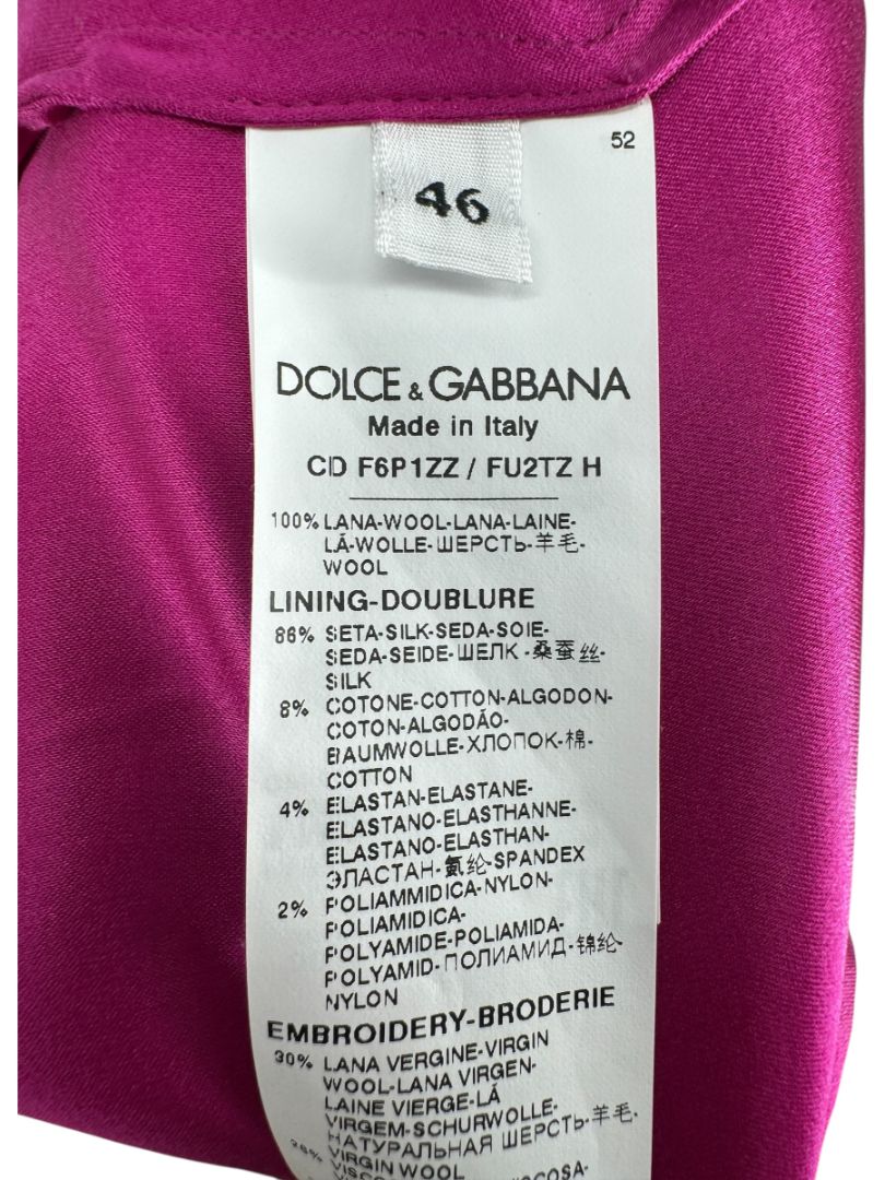 Dolce & Gabbana Appliqué Floral A-Line Dress - Size 10