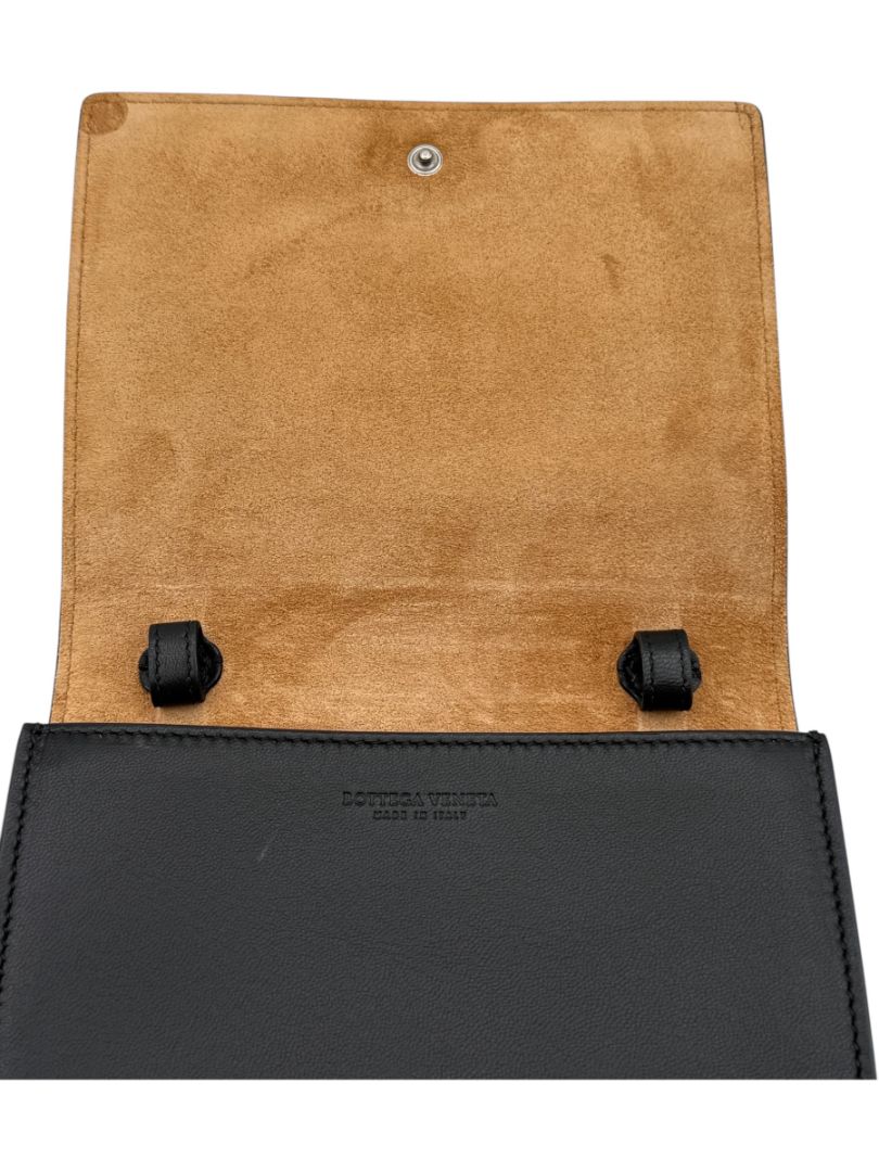 Bottega Veneta Black Lambskin Intrecciato Mini Bag