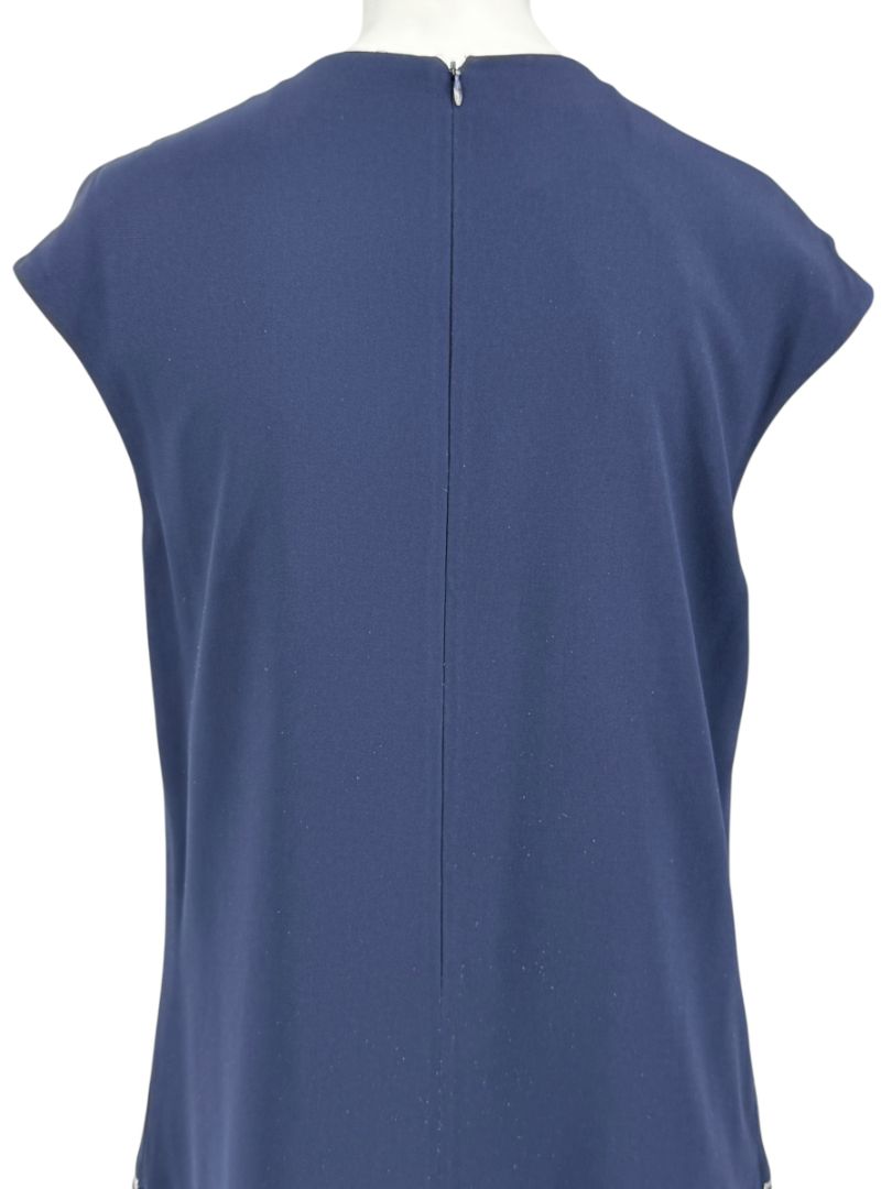 Stella McCartney Navy Zip-Detail Shift Dress - Size IT 44
