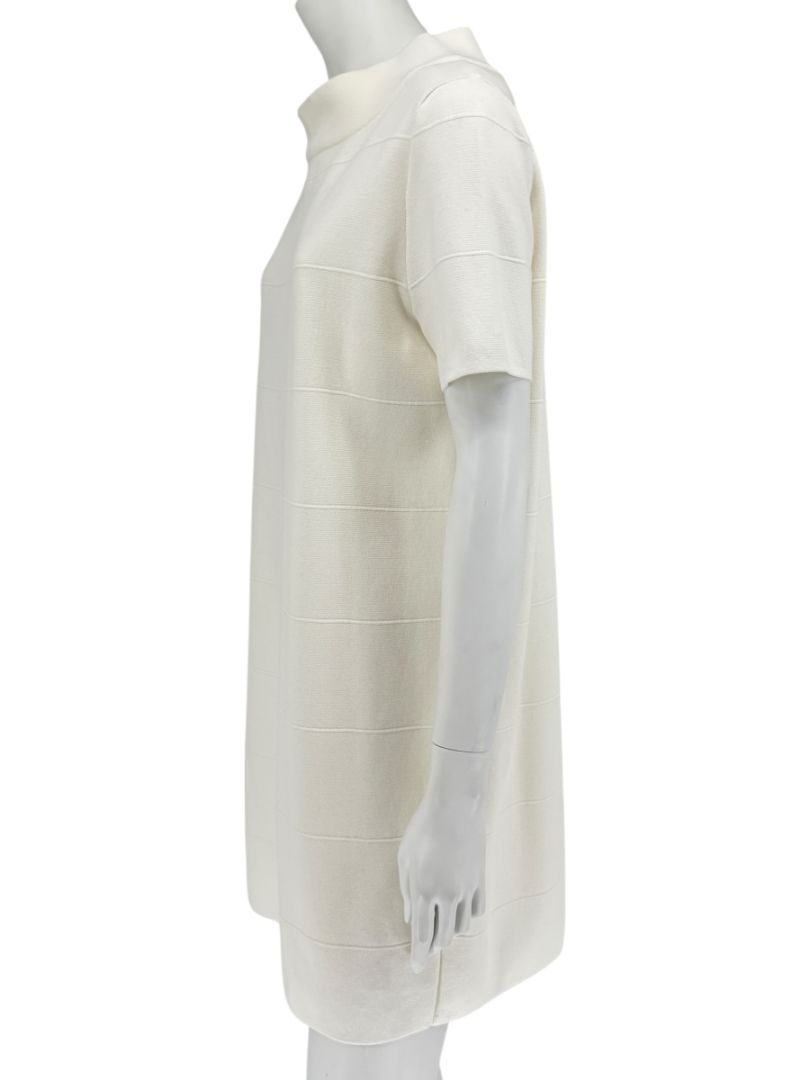 Max Mara Ivory Textured Knit Shift Dress – Size L