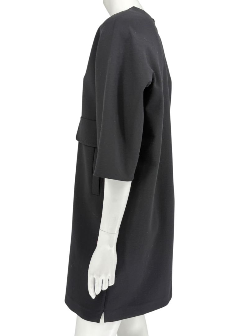 Max Mara 'Cucito a Mano' Black Wool Cocoon Dress – Size IT 40 (US 4/6)