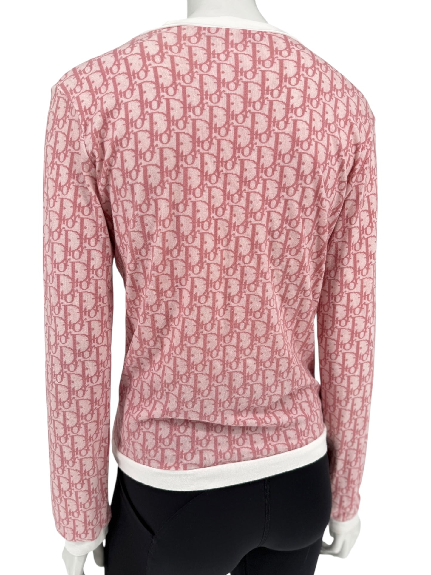Christian Dior by John Galliano Diorissimo V-Neck Long Sleeve Shirt – Size FR 44