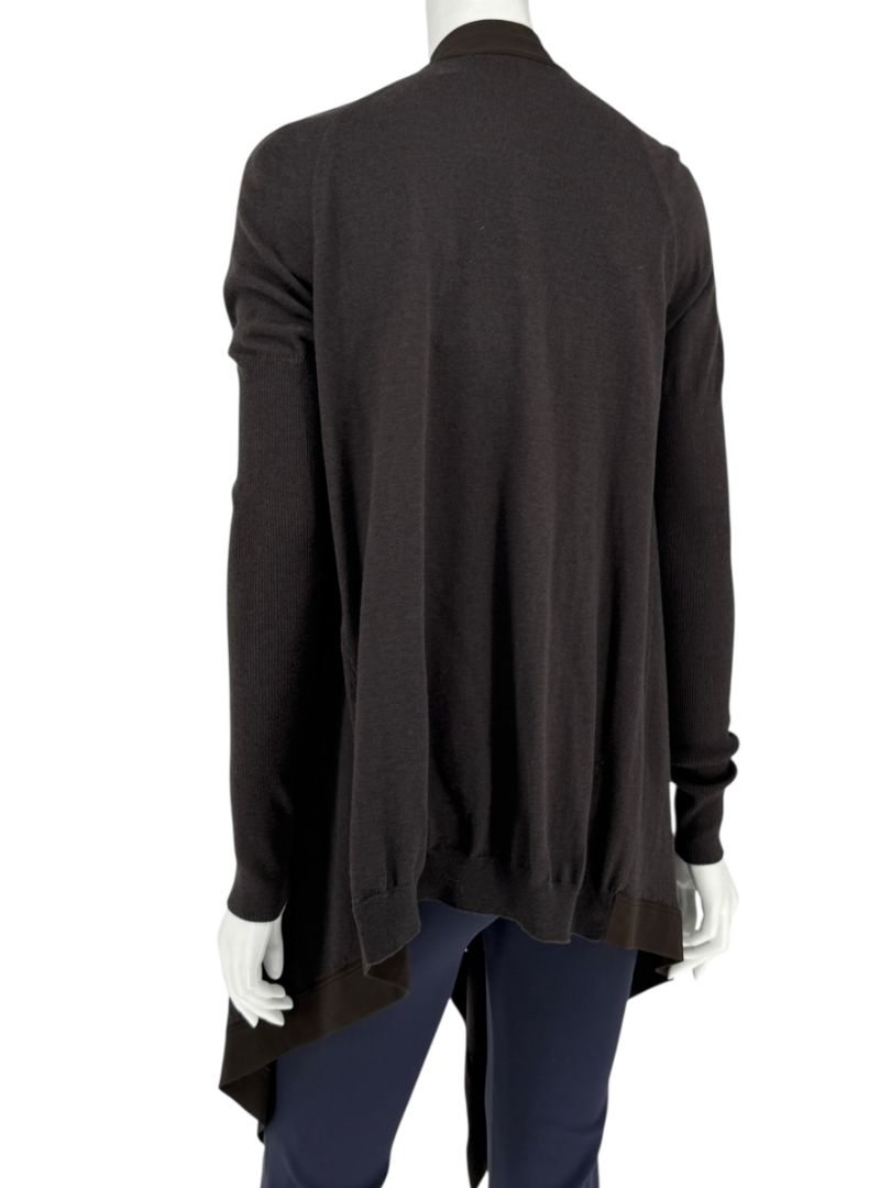 Givenchy Soft Black/Charcoal Drape Cardigan – Size S