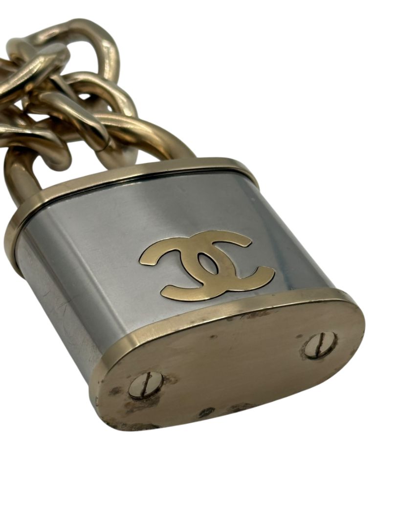 CHANEL Fall 2014 Oversized Padlock Necklace – Excellent Pre-Owned Condition