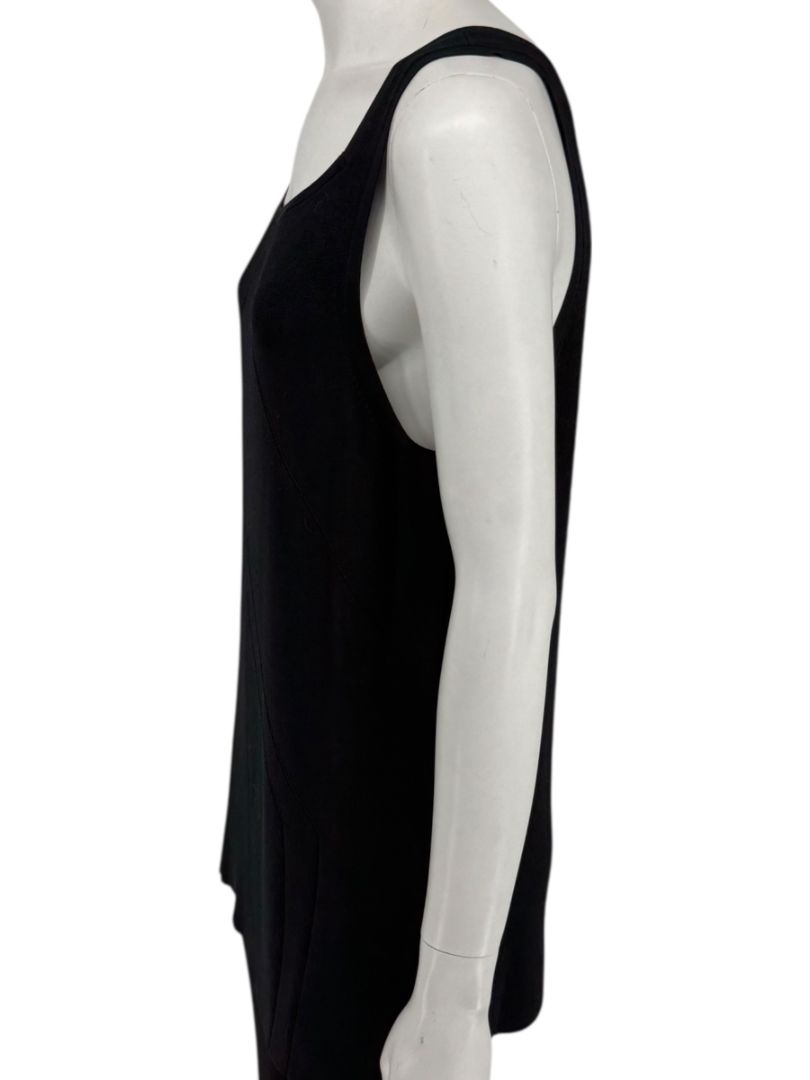 Oscar de la Renta Black Knit Sleeveless Tunic – Size L
