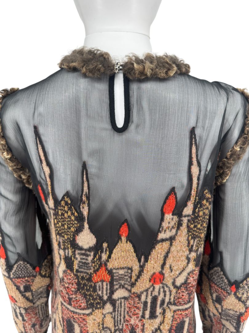 Chanel Paris–Moscow Wool-Blend Embroidered Mini Dress – Size 38 – Brand New With Tags