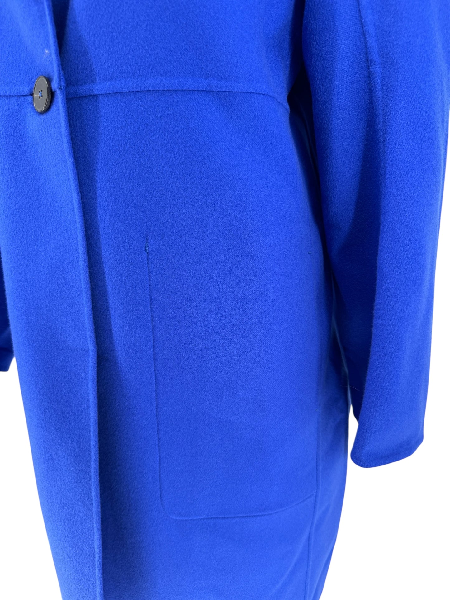 Jil Sander Double-Face Cashmere Coat Cobalt Blue - Size 38