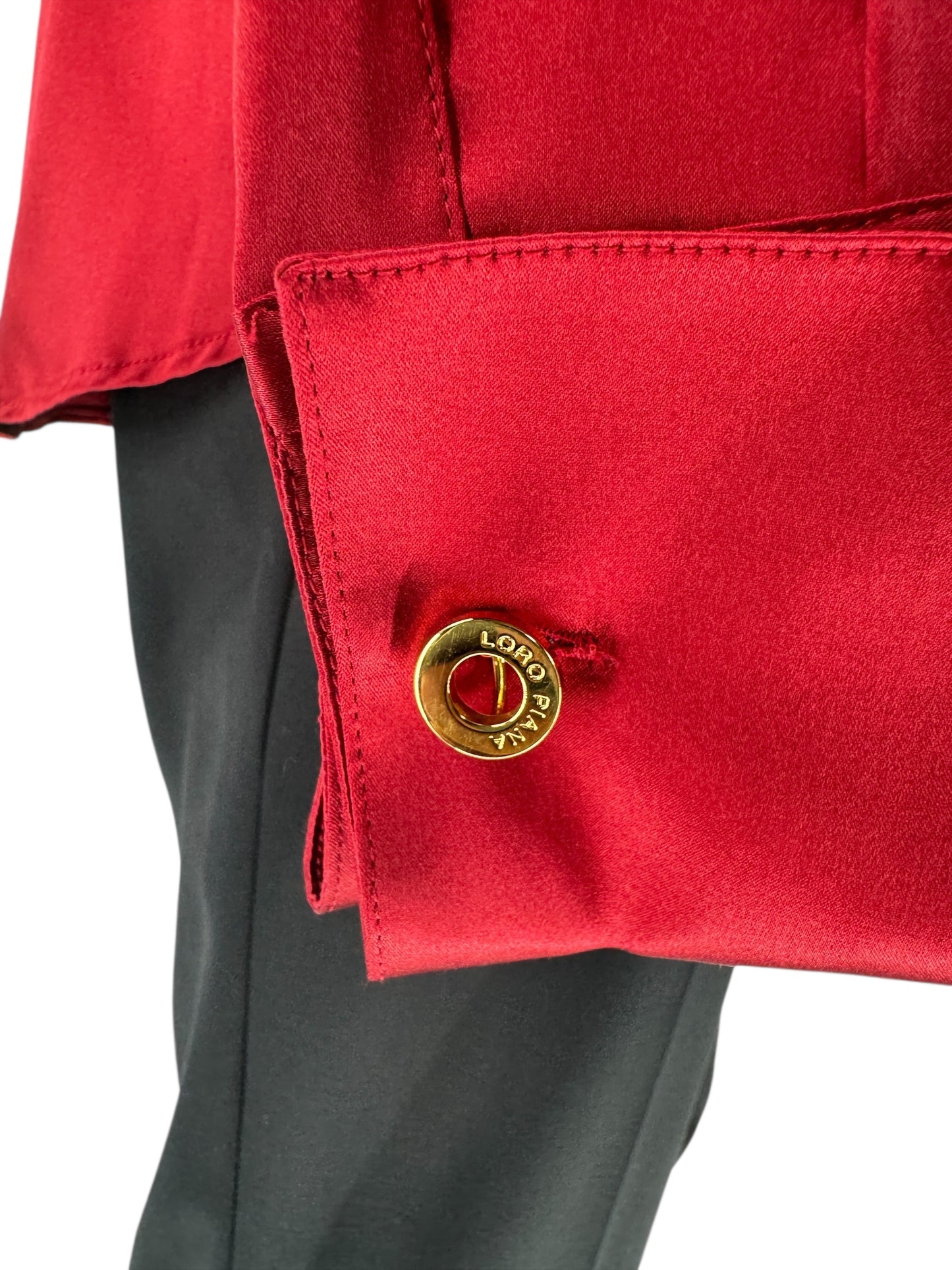 Loro Piana Silk Blouse in Red - Brand New with Tags – Size 12 (US)