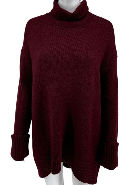NWT Celine Bordeaux Cashmere Turtleneck Sweater – Size S