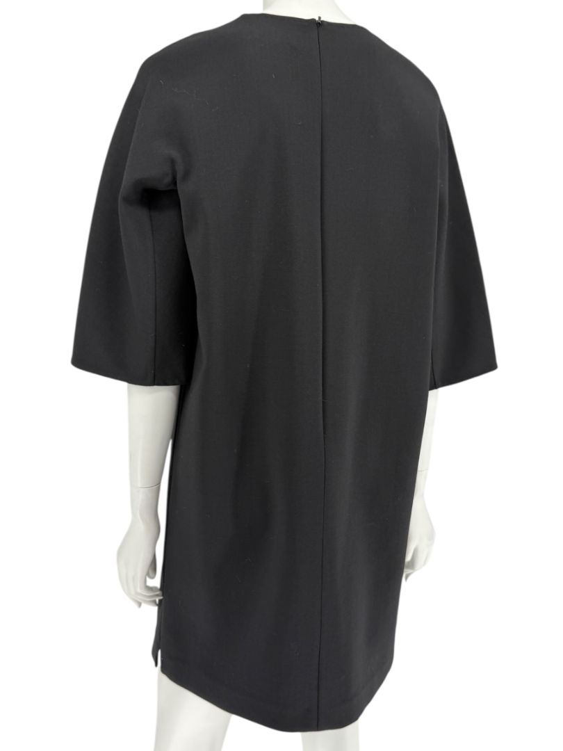 Max Mara 'Cucito a Mano' Black Wool Cocoon Dress – Size IT 40 (US 4/6)
