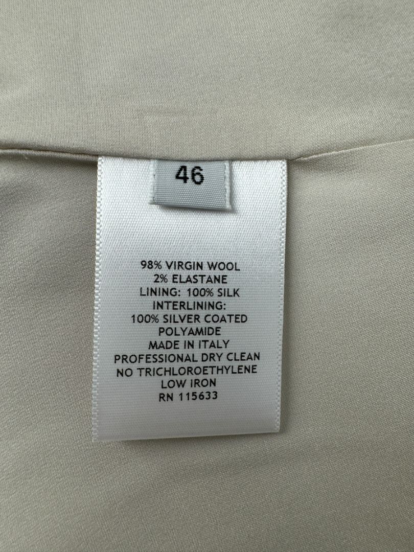 Gabriele Hearst Plaid Wool Blend Pantsuit – Size 46