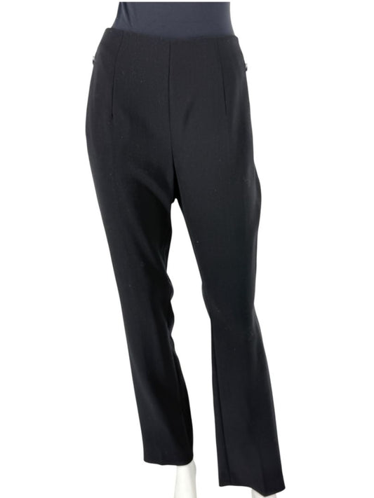NWT Akris Black Wool Constance Trousers – Size 10