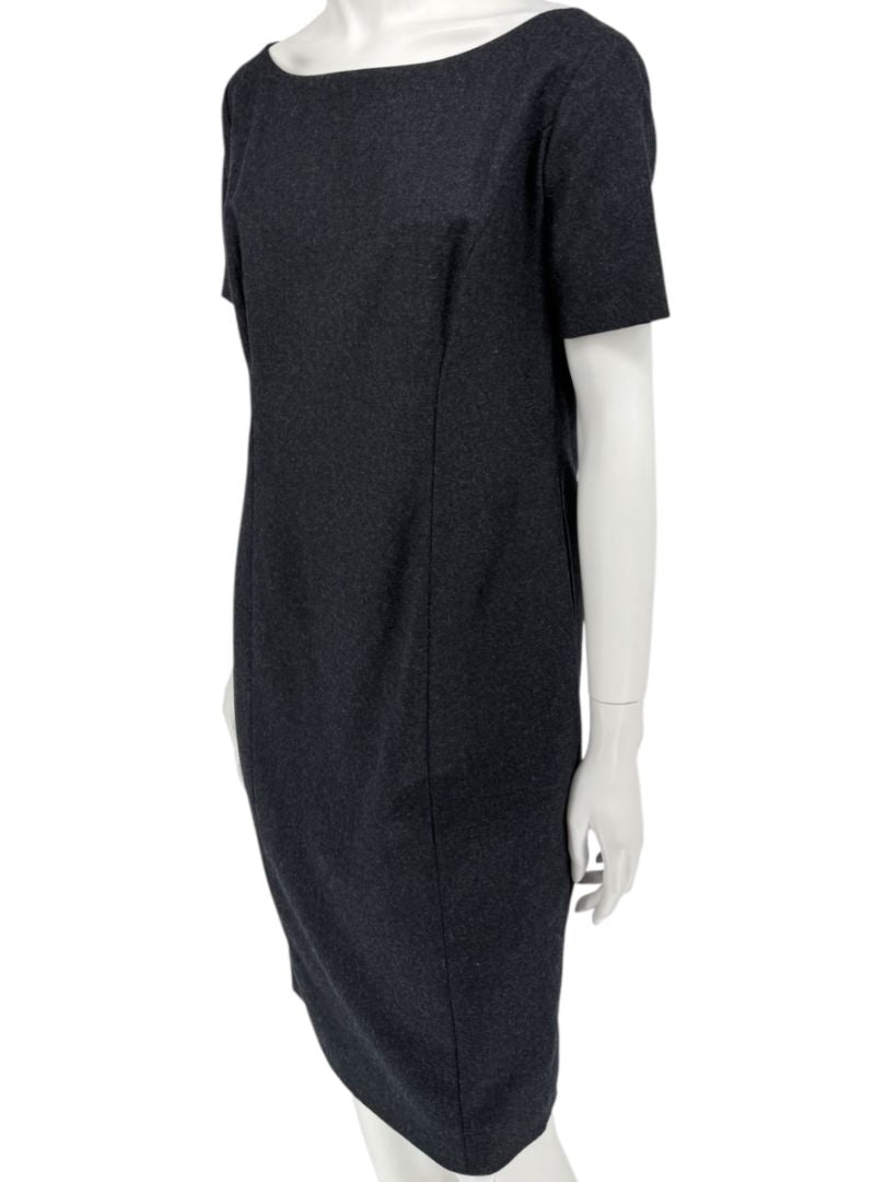 Pamella Roland Charcoal Grey 2-Piece Dress/Jacket Set – Large