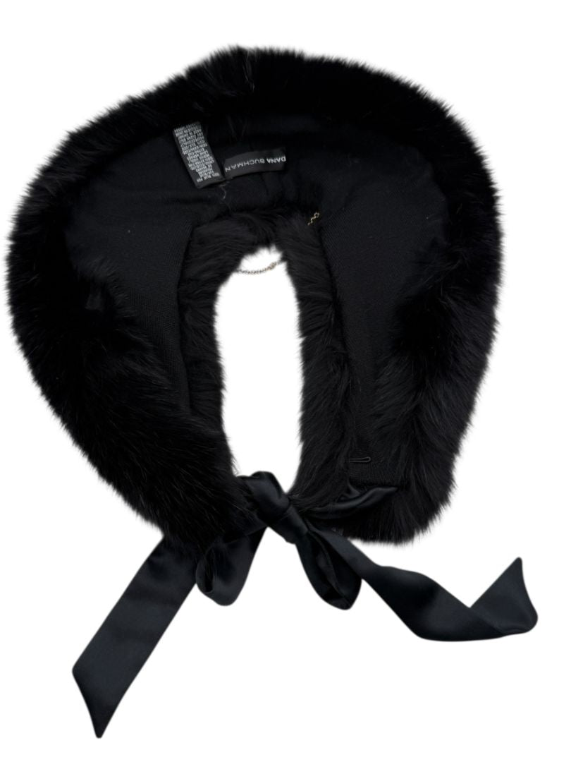 Dana Buchman Genuine Blue Fox Fur Collar – Pristine Condition