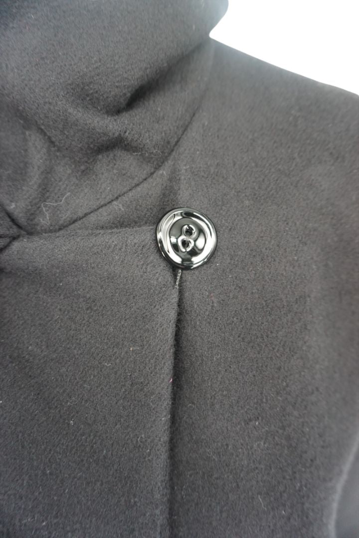 The Row Asymmetrical Button Black Coat - Size L