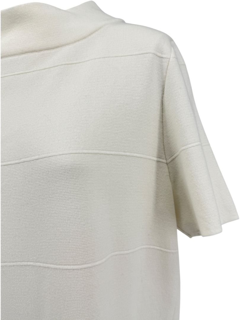 Max Mara Ivory Textured Knit Shift Dress – Size L