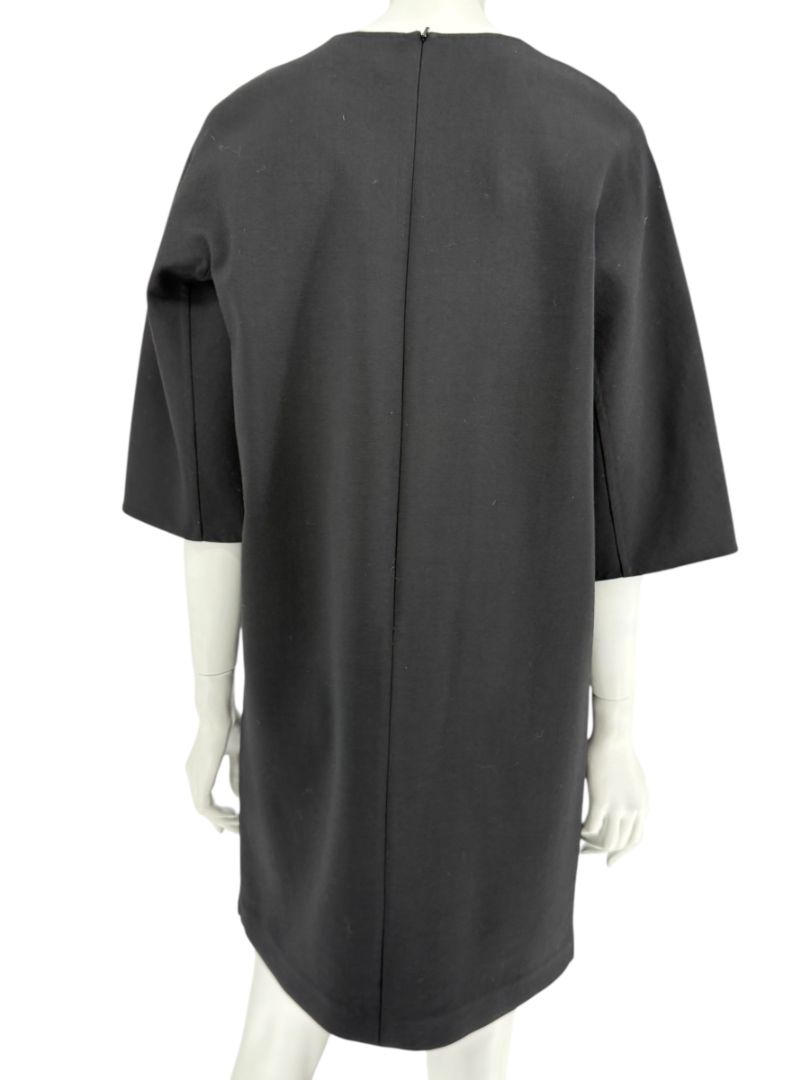 Max Mara 'Cucito a Mano' Black Wool Cocoon Dress – Size IT 40 (US 4/6)