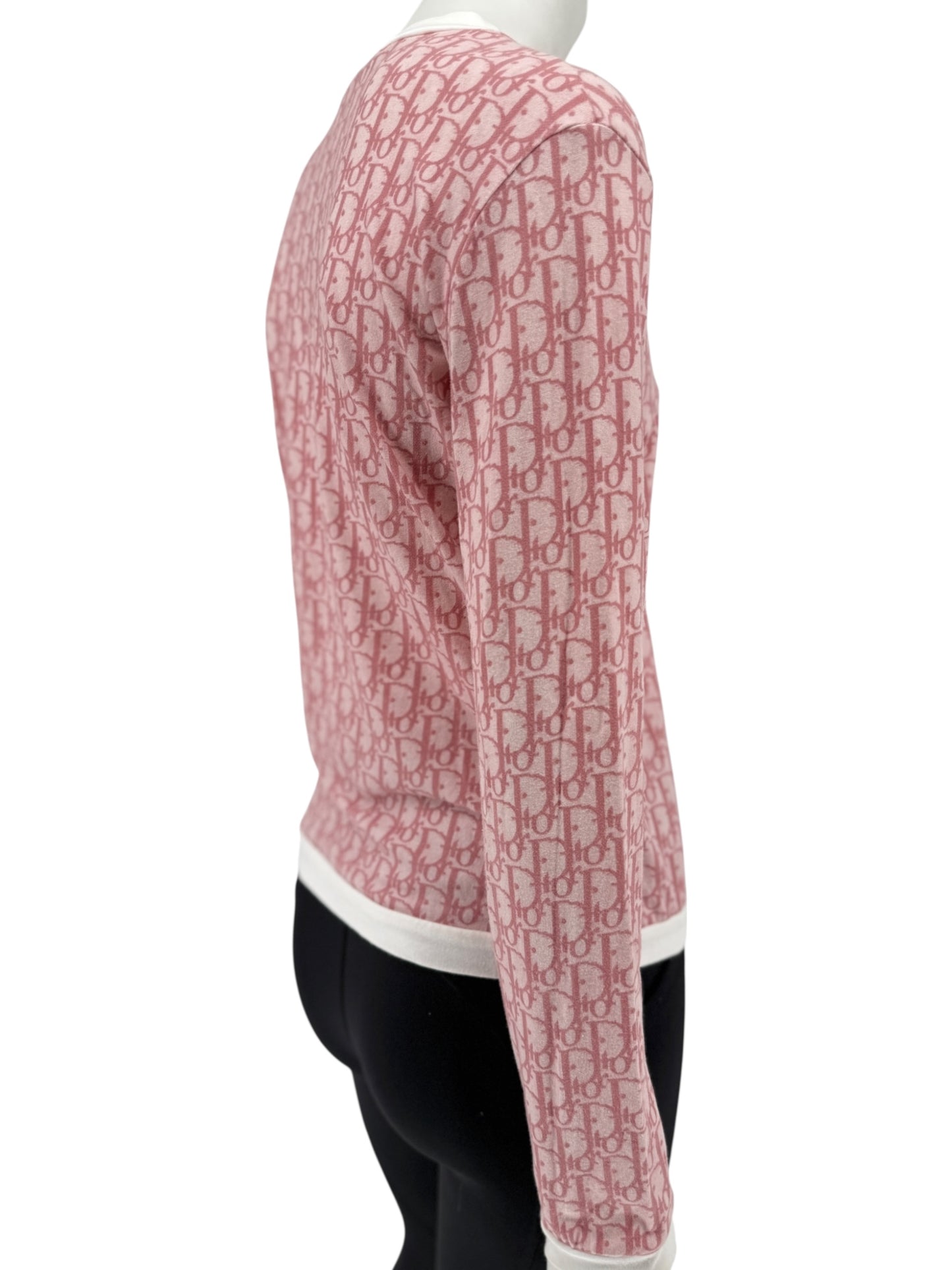 Christian Dior by John Galliano Diorissimo V-Neck Long Sleeve Shirt – Size FR 44