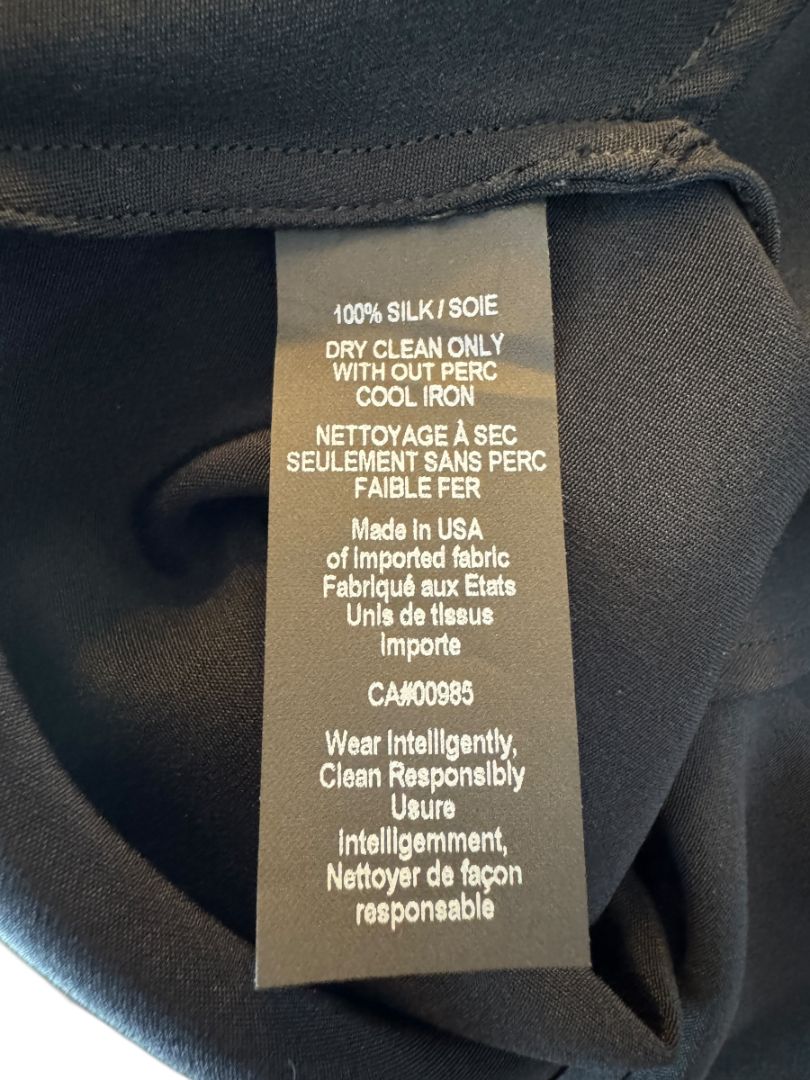 Maria Cornejo Black Silk Sleeveless Dress – Size 10