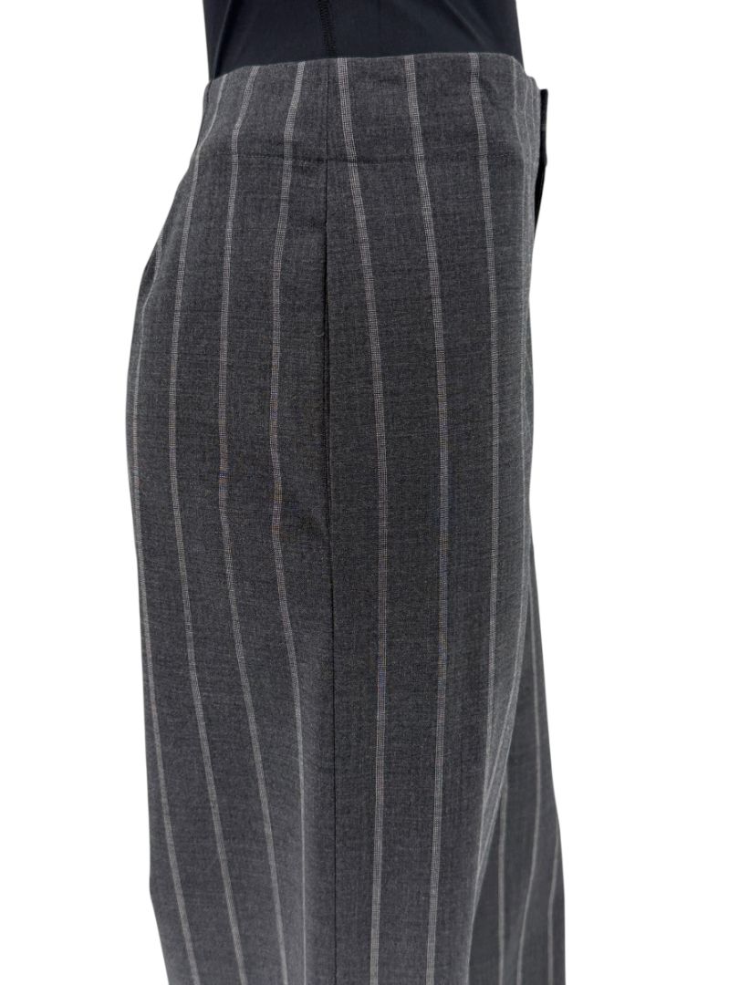 MONSE Charcoal Gray Pinstripe Cropped Trousers – Size 10