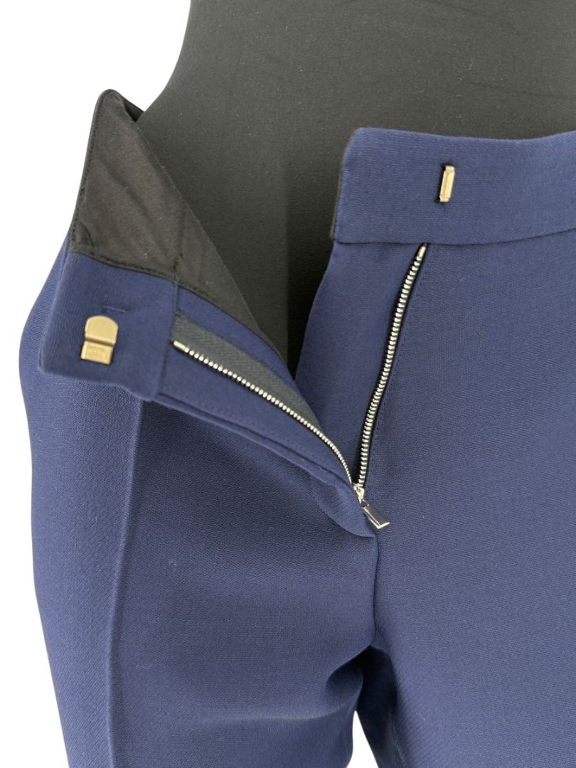 Derek Lam Navy Wool-Silk Cropped Pants – Size IT 44 / US 8