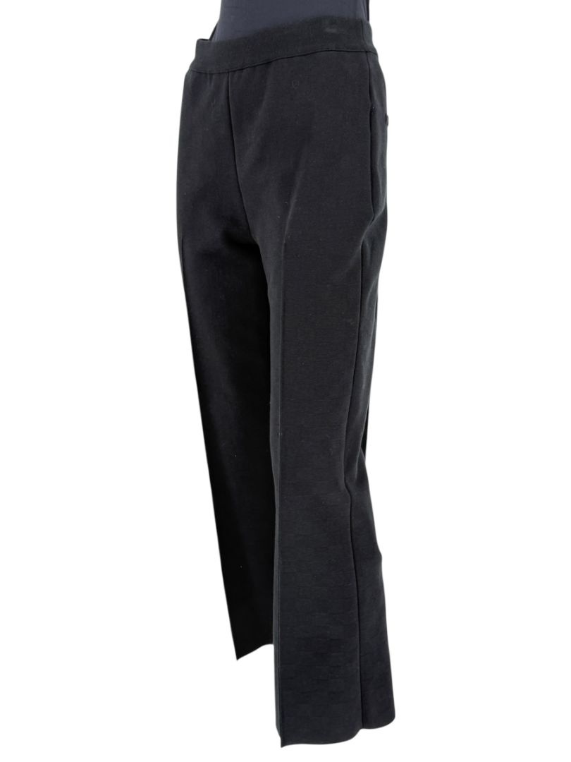 High Sport Black Cotton-Blend Kick Cropped Pants – Size L- NWT