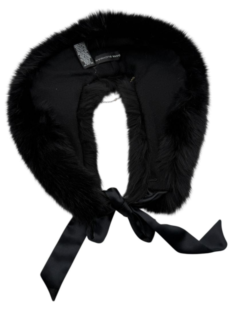 Dana Buchman Genuine Blue Fox Fur Collar – Pristine Condition