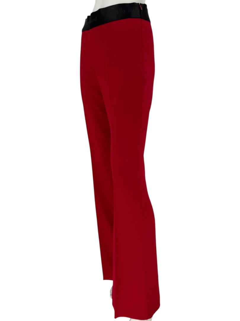 Pamella Roland Red Open Front Blazer & Trouser Set – Large