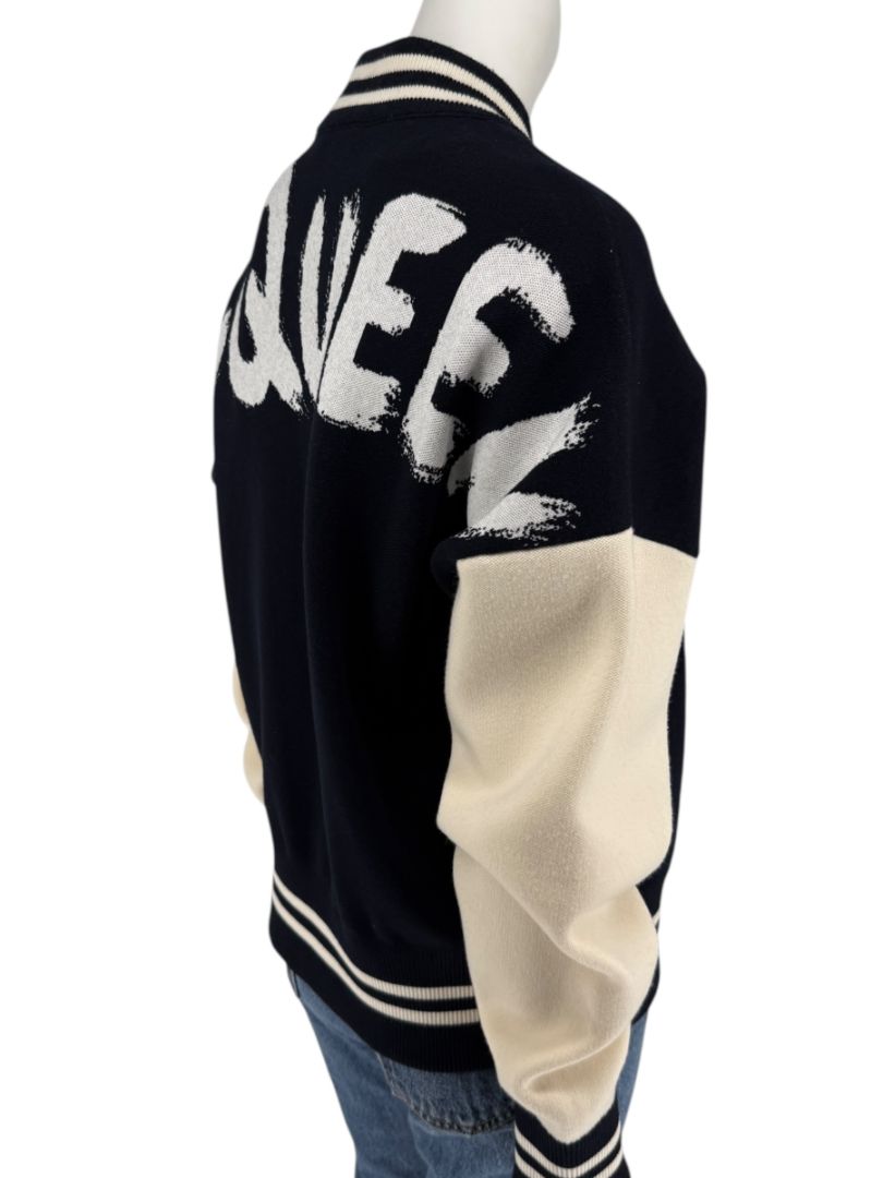 Alexander McQueen Wool Blend Skull Varsity Jacket – Size S (Men's)