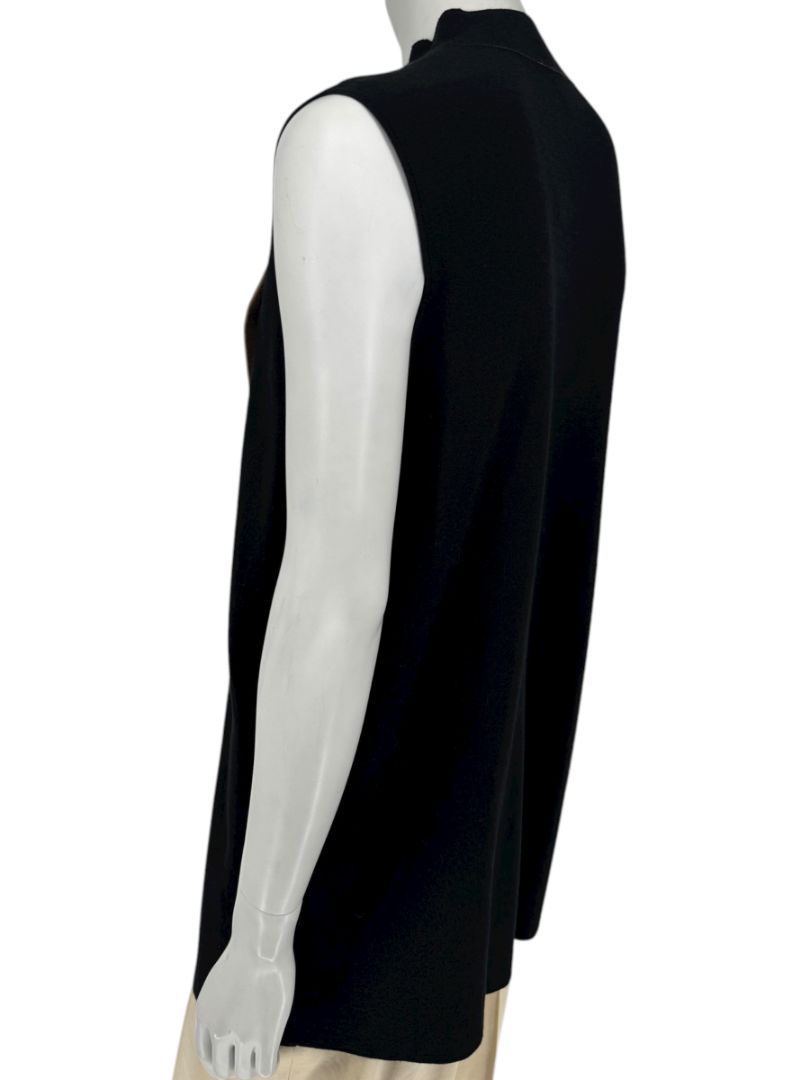 Lafayette 148 New York Women’s Black Sleeveless Knit Tunic - Medium