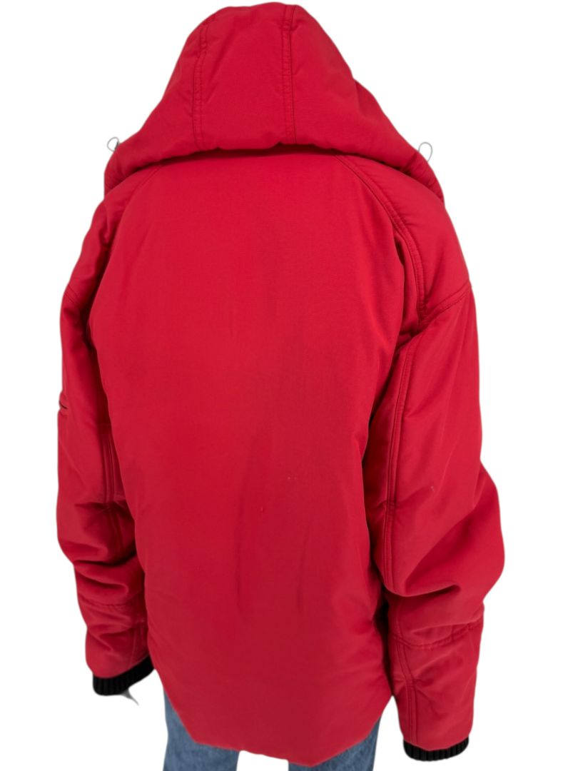 Chanel Red Hooded Puffer Technical Jacket – Size 42