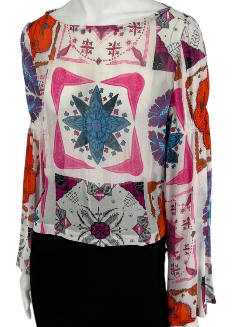 Christian Lacroix Jeans Multicolor Print Blouse – Size IT 44